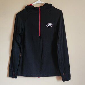 Stadium Athletics youth hoodie quarter zip Georgia pullover Size Medium